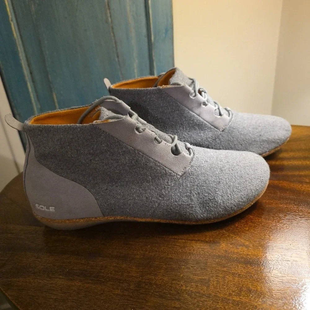 District Recork Soles Lace Up Shoes Men's 11 Wool‎ Dress
